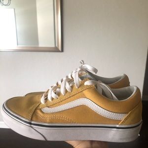 Womens Mustard Yellow Vans - Size 7 Women